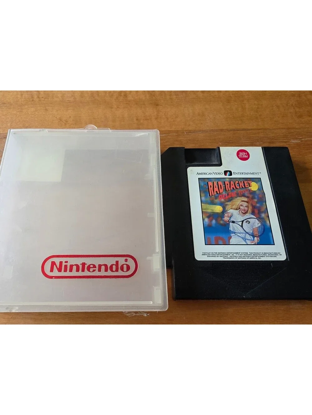 Rad Racket Deluxe Tennis II (Nintendo NES) Authentic Cart Only Tested & Works